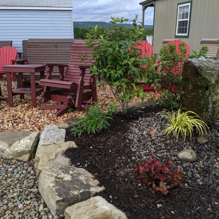 Fountain and poly furniture